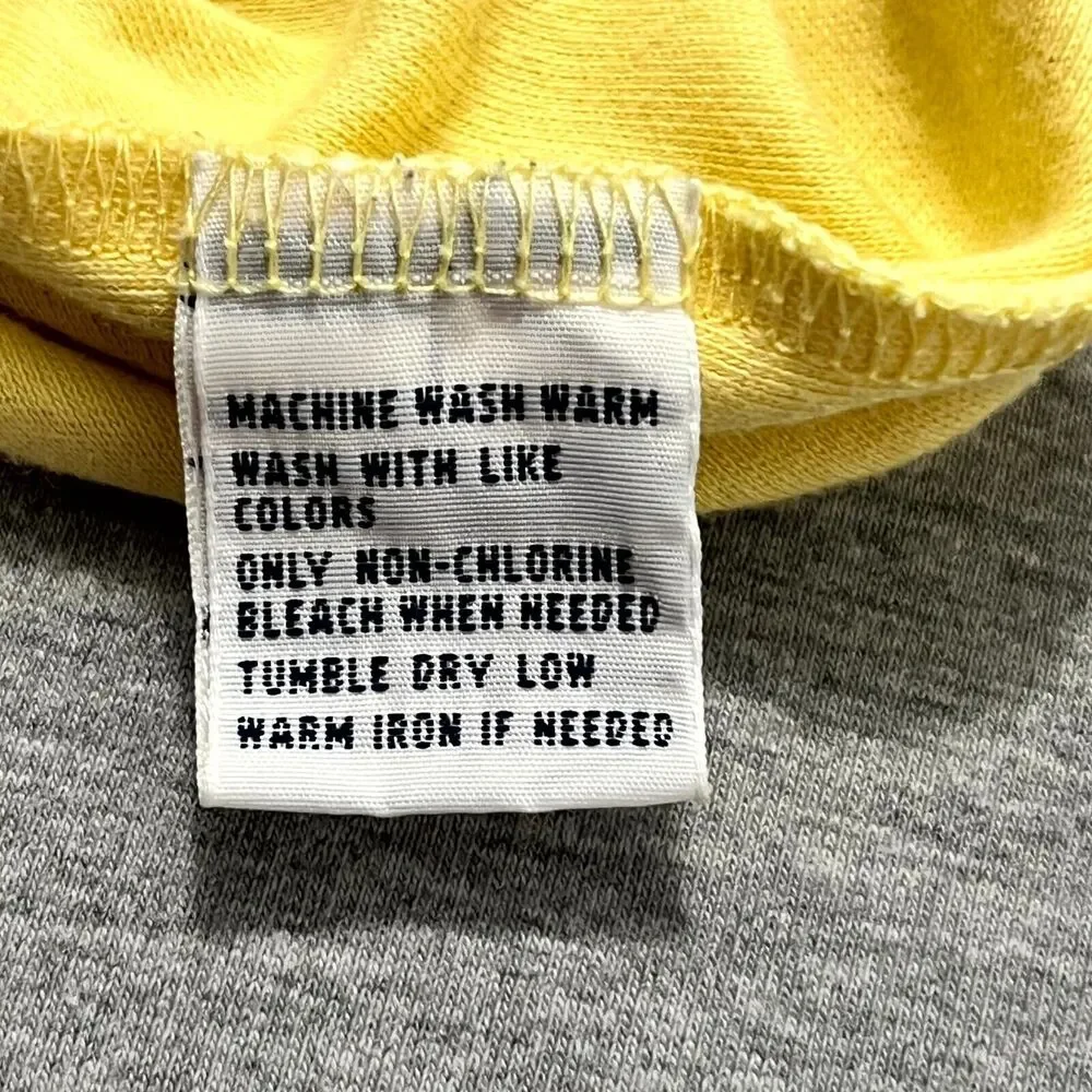 Ralph Lauren Polo Shirt Mens L Yellow Cotton Blue Label Short Sl Preppy Casual